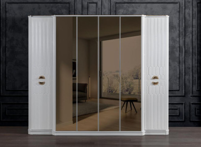 Bedroom Furniture Wood Wardrobe Wardrobe Style Modern White new